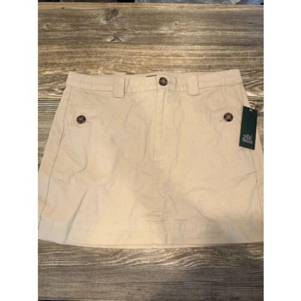 Women's High-Rise Chino Mini Skirt - Wild Fable Beige 10. F
